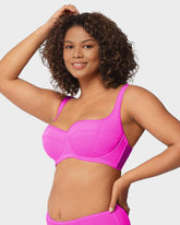 Brasier Balconette con Brillo y Almohadilla Ligera